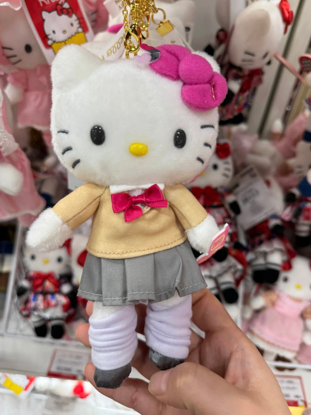 Hello kitty 展會限定長腿kitty掛件