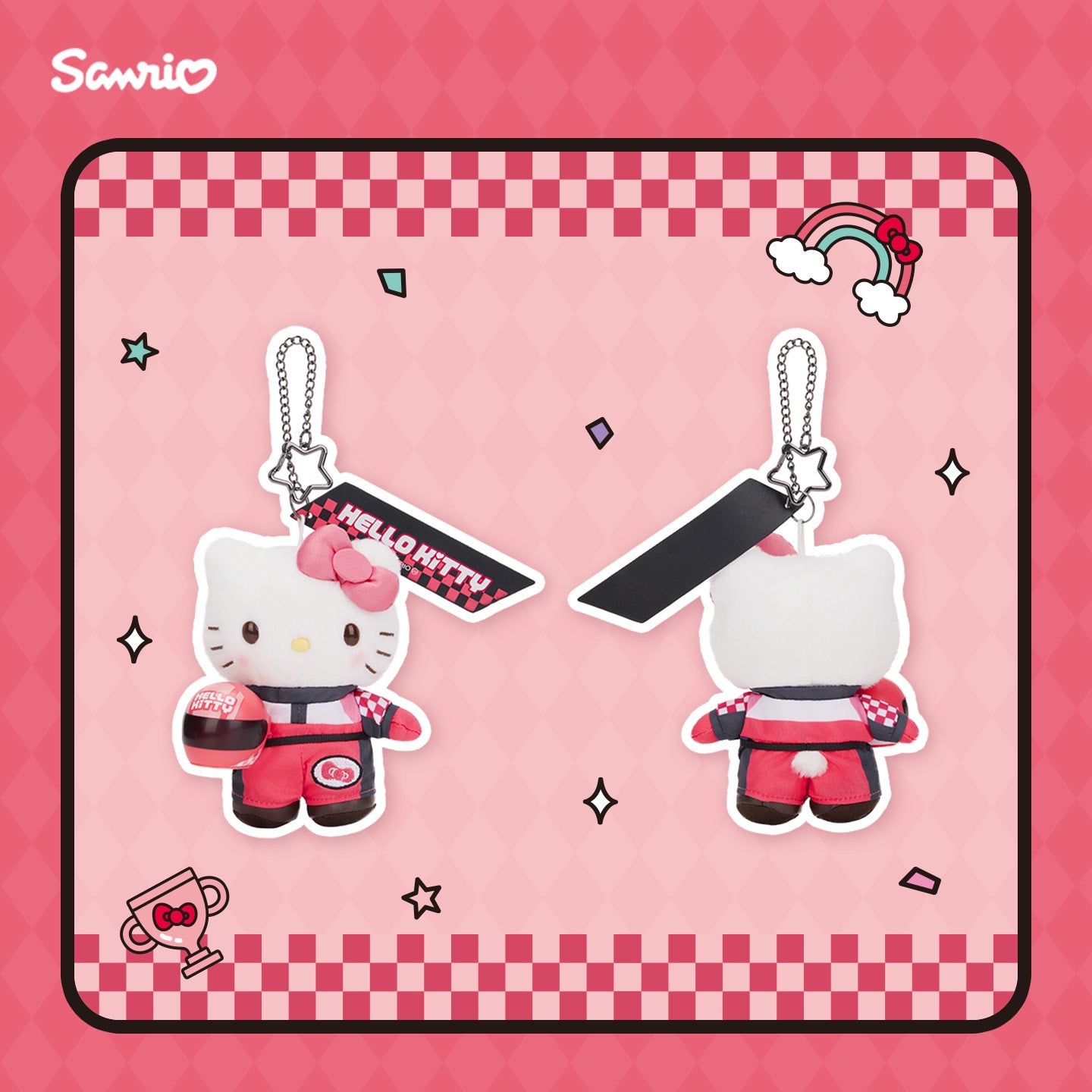 Sanrio F1 賽車系列公仔掛件
