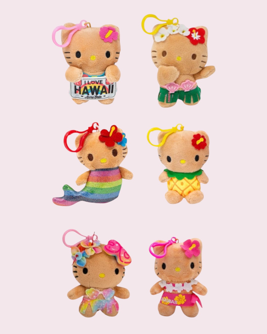 夏威夷限定黑皮Hello Kitty掛件