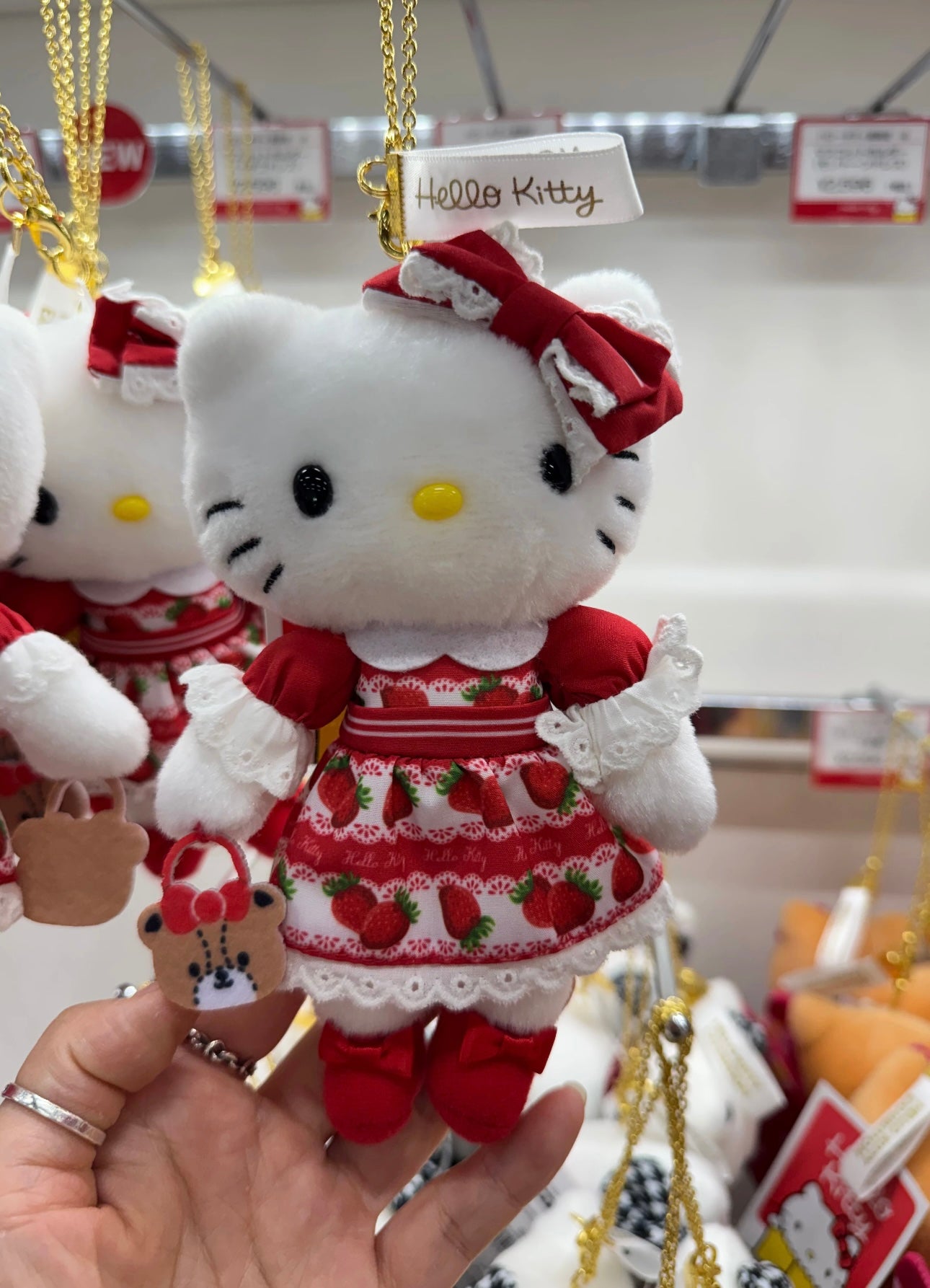 Hello kitty 展會限定長腿kitty掛件