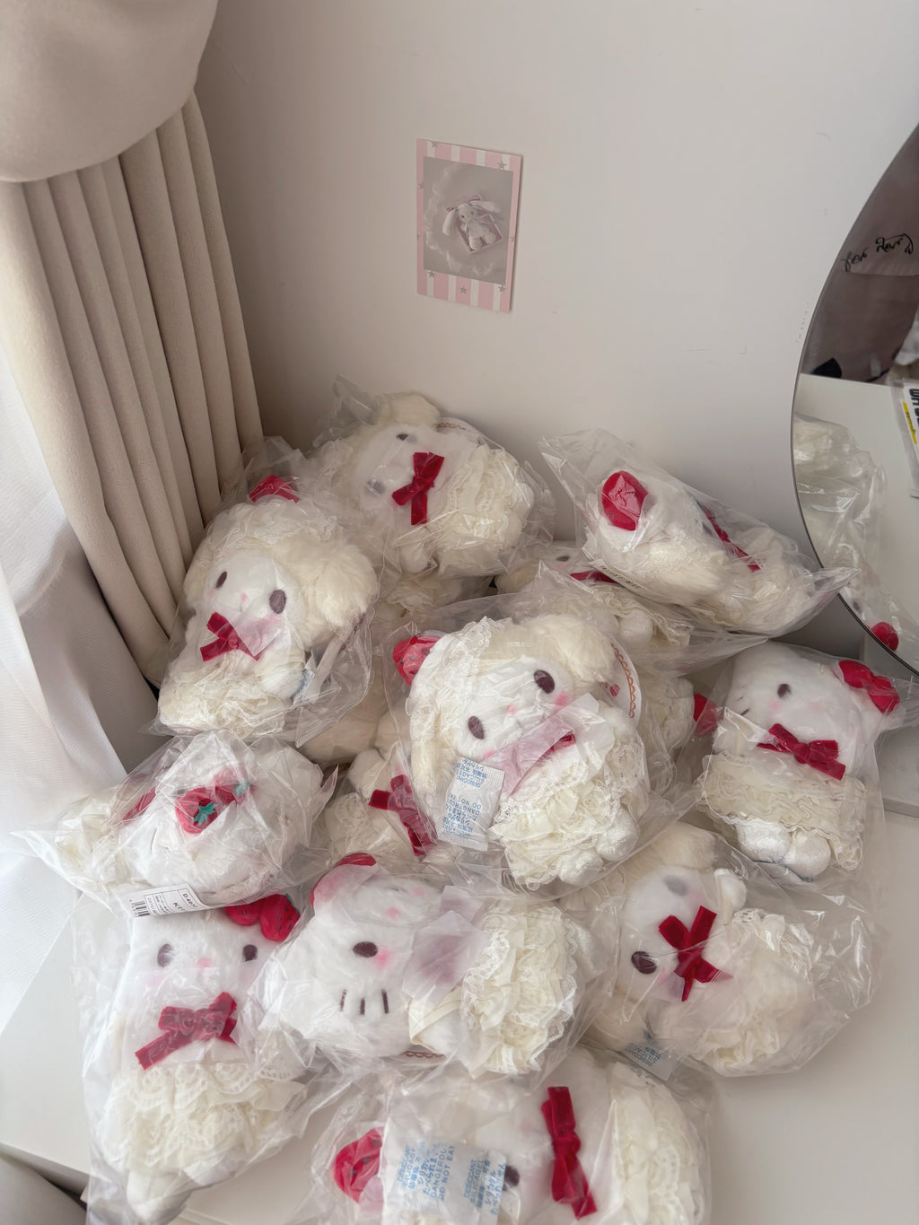 Sanrio草莓蛋糕 hello kitty/ melody掛件