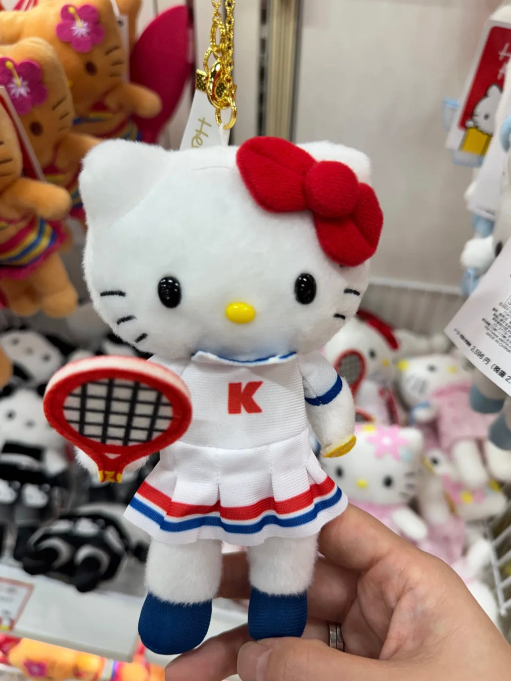 Hello kitty 展會限定長腿kitty掛件