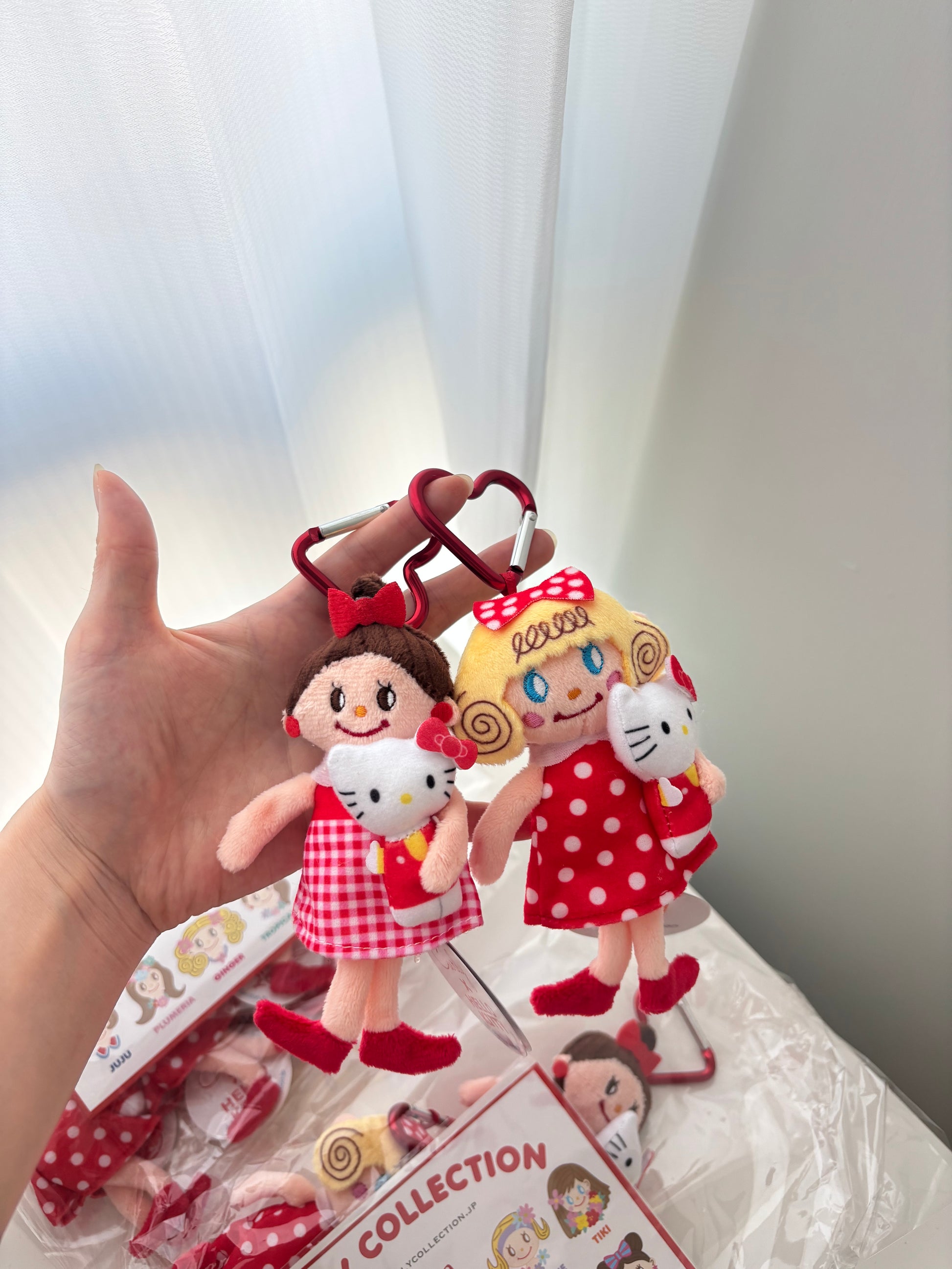 日本curly collection x hello kitty聯名掛飾