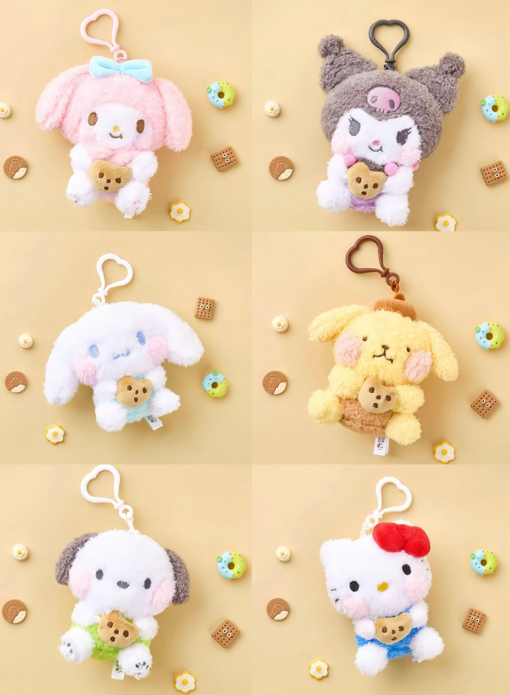 Sanrio 韓版餅乾系列公仔掛件