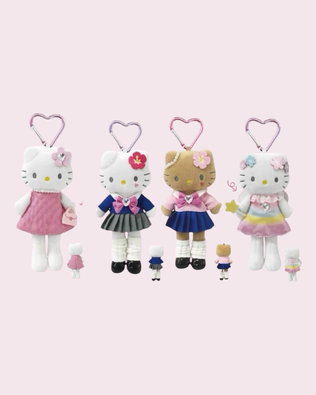 日本Sanrio x NIC 二代長腿hello kitty掛飾系列