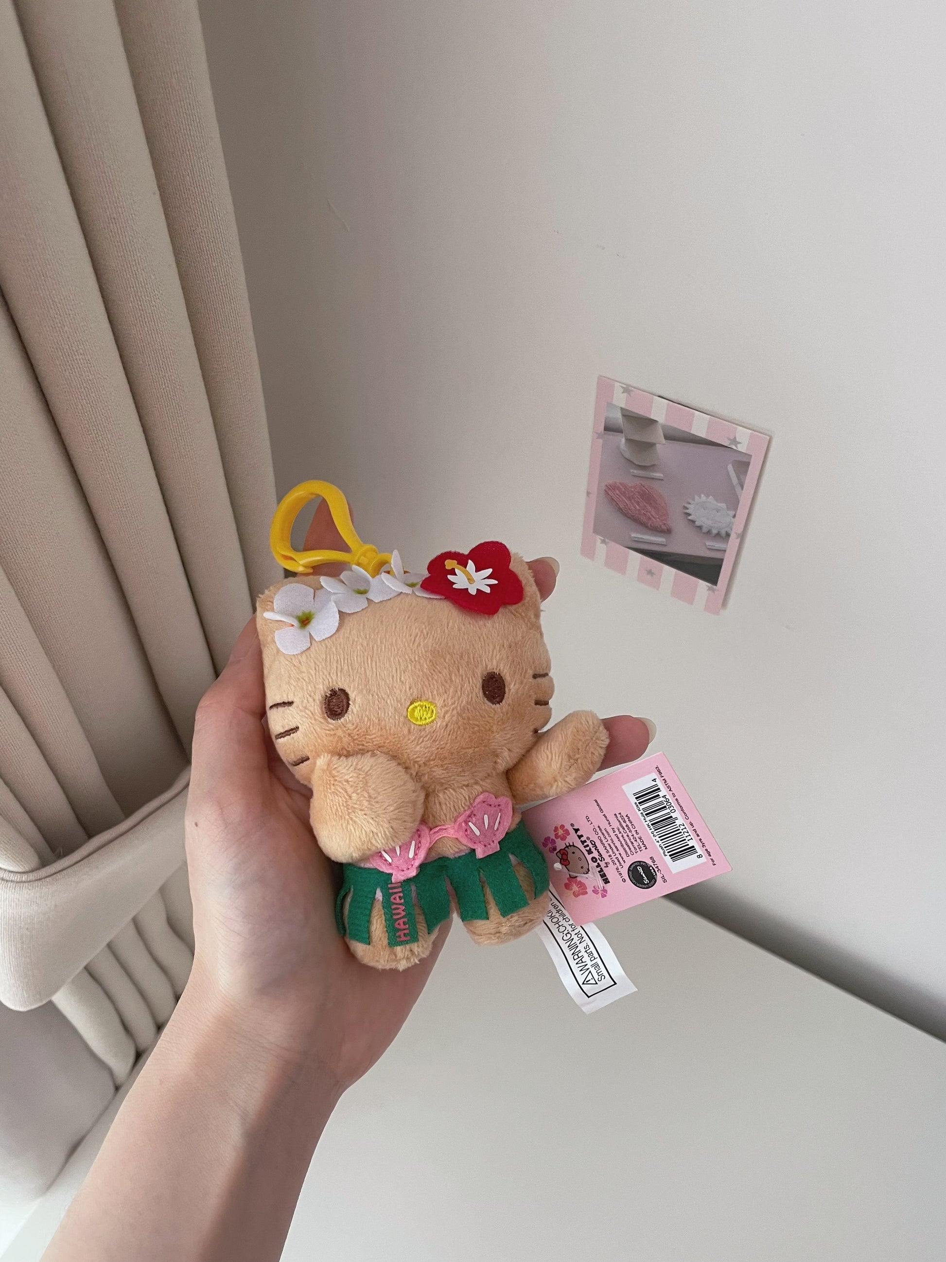 夏威夷限定黑皮Hello Kitty掛件