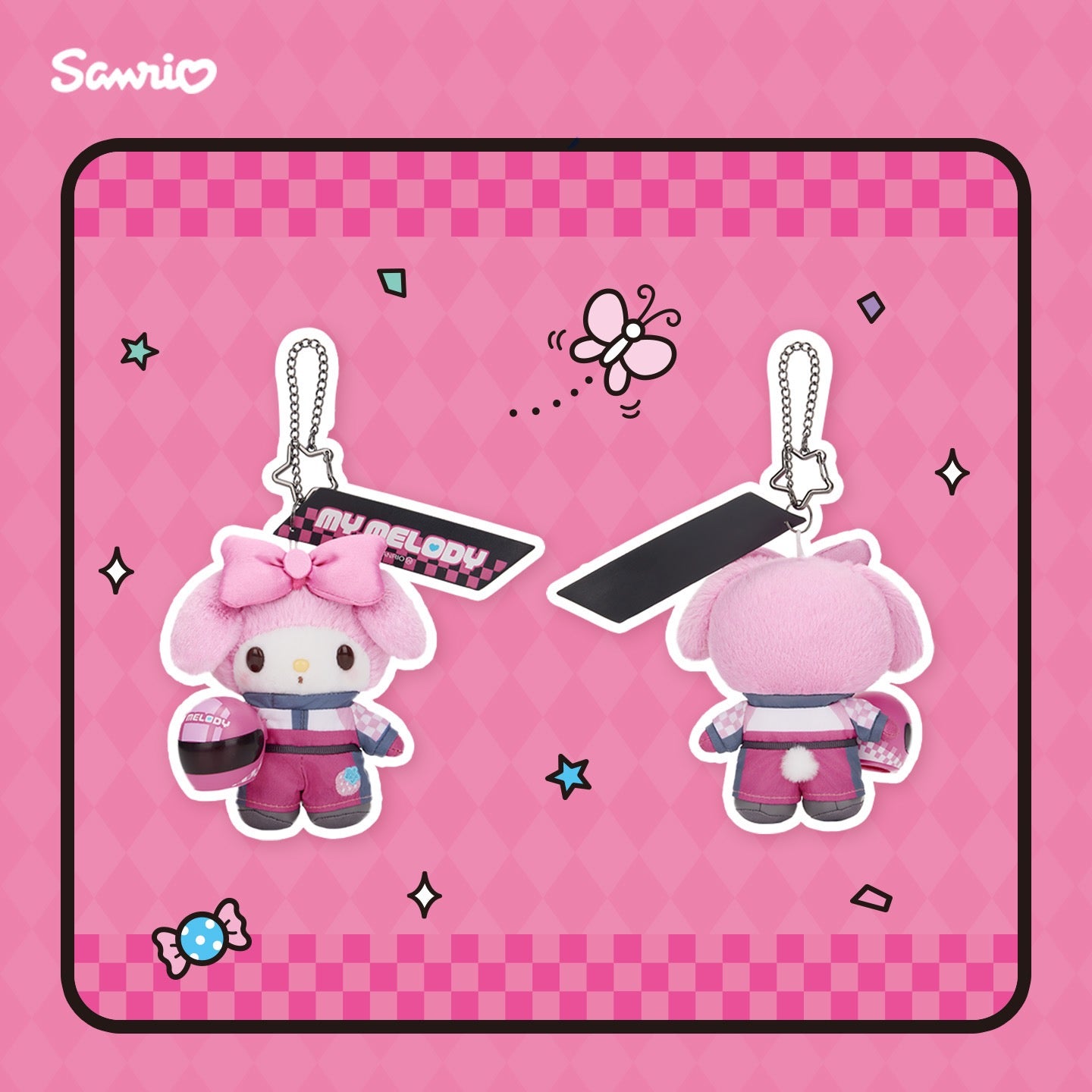 Sanrio F1 賽車系列公仔掛件
