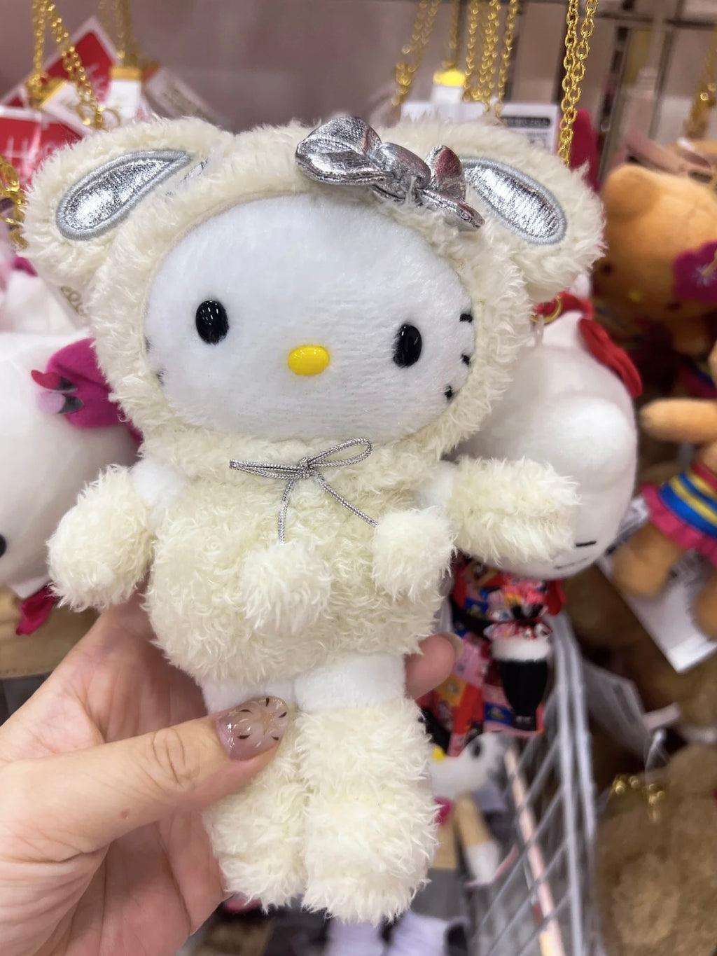 Hello kitty 展會限定長腿kitty掛件