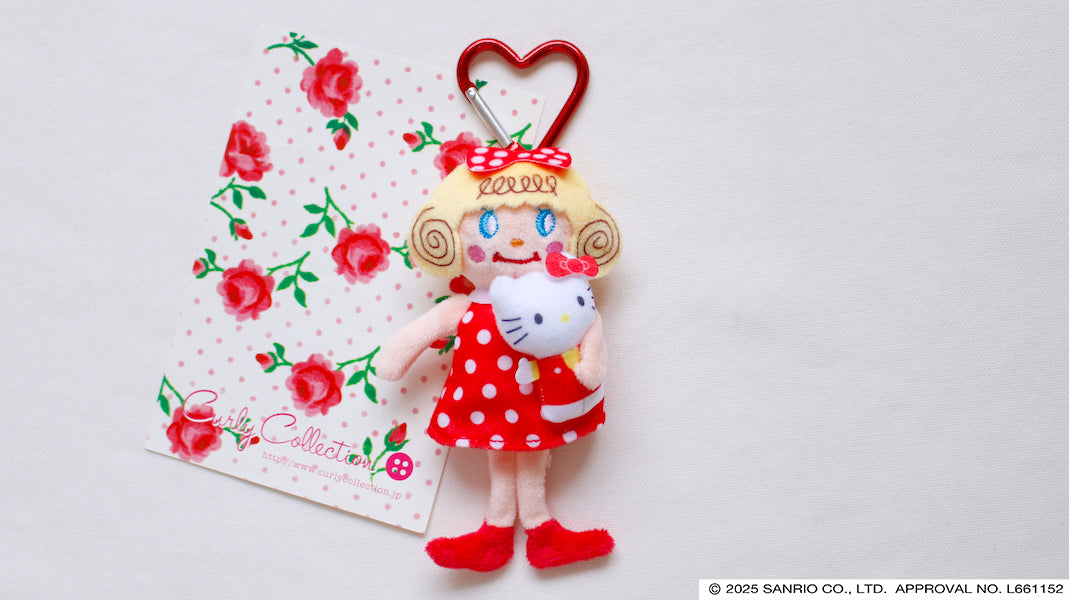 日本curly collection x hello kitty聯名掛飾