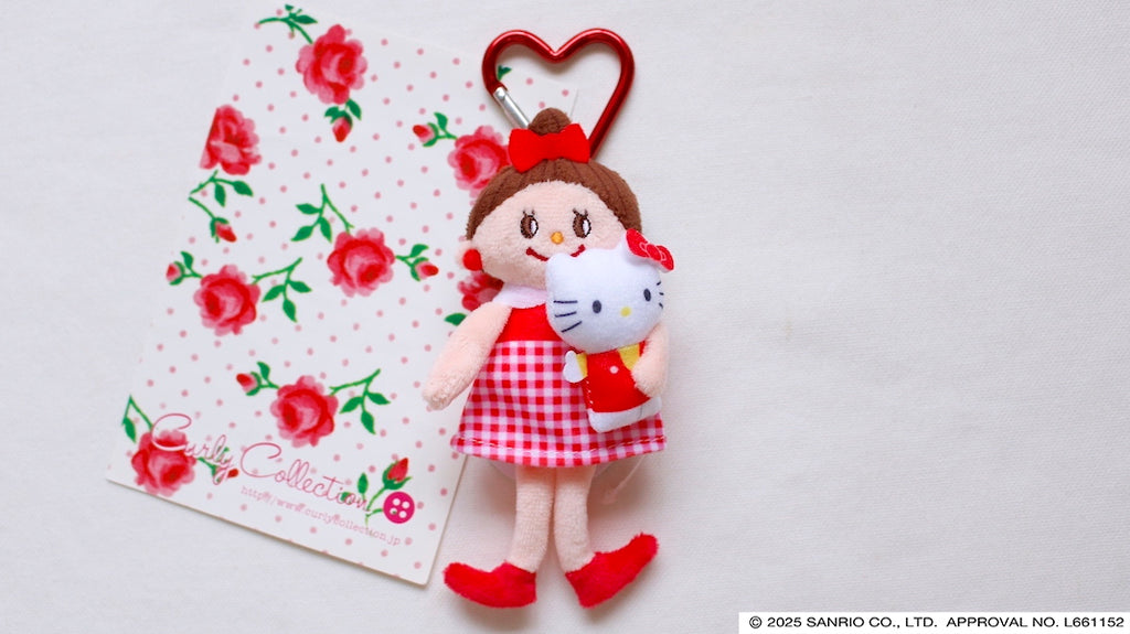 日本curly collection x hello kitty聯名掛飾