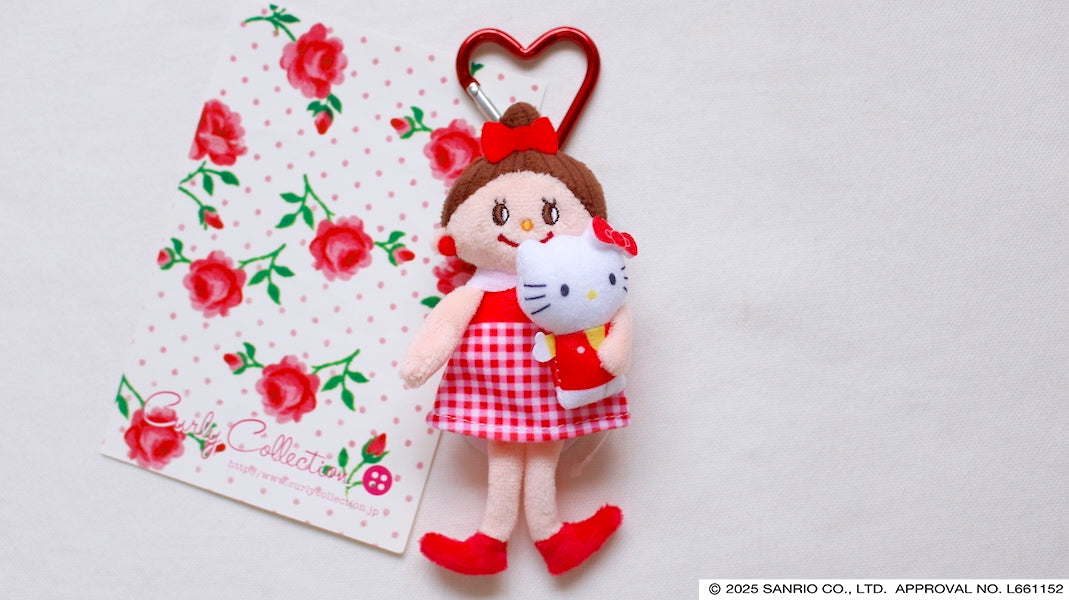日本curly collection x hello kitty聯名掛飾